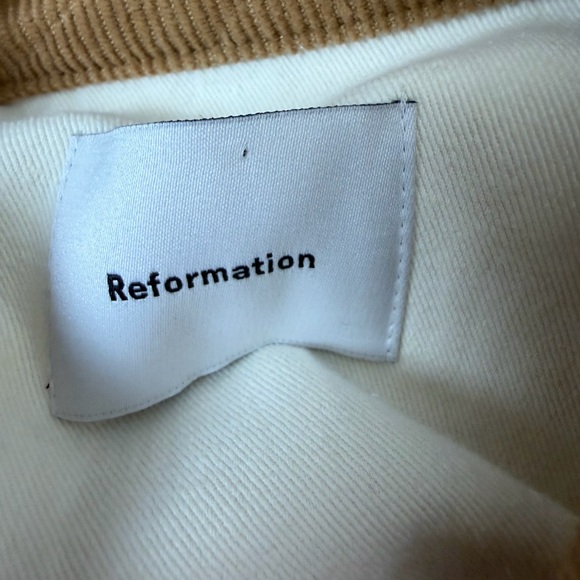Reformation Harrison Utility Jacket Cream Brown Size S - Picture 9 of 11